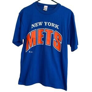 Vintage 90s New York Mets Single Stitch T-shirt YOUTH XL Clean Great Condition